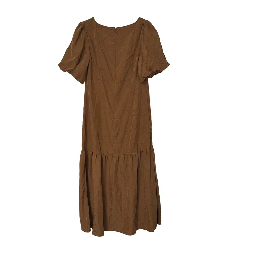 Free‎ People Midi Dress Womens XS Brown